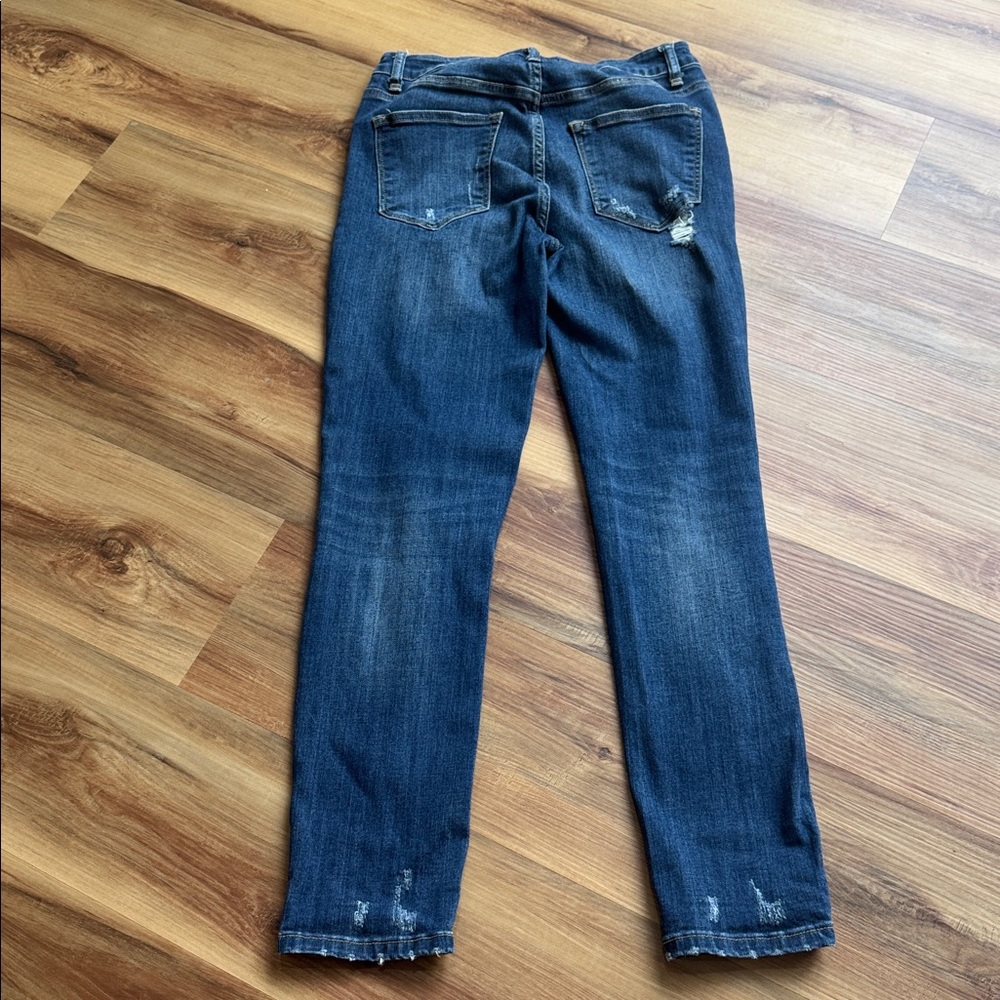 Distressed Blue Jeans - Picture 2 of 4